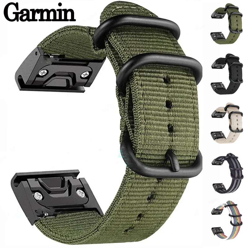 Canvas Strap Watch - Canvas Nylon band für Garmin Fenix