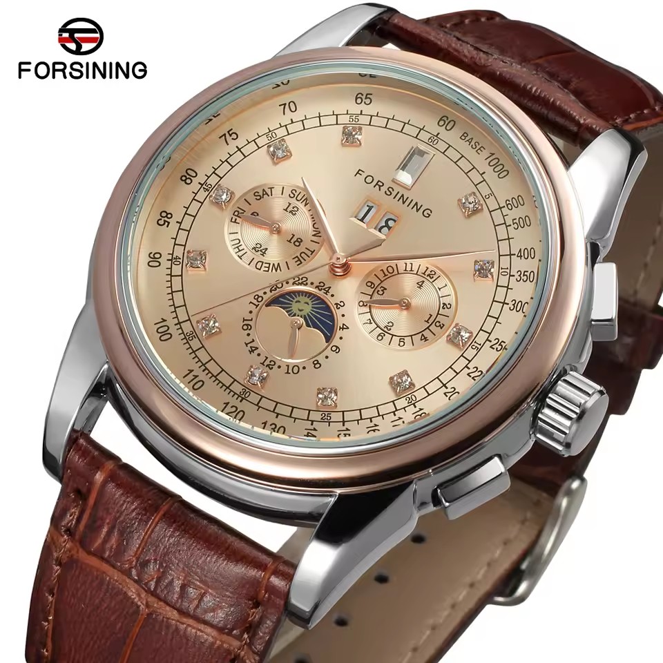 Patek Philippe Watch Aquanaut - FORSINING Replik Multifunktionale Shanghai Automatische Diamant