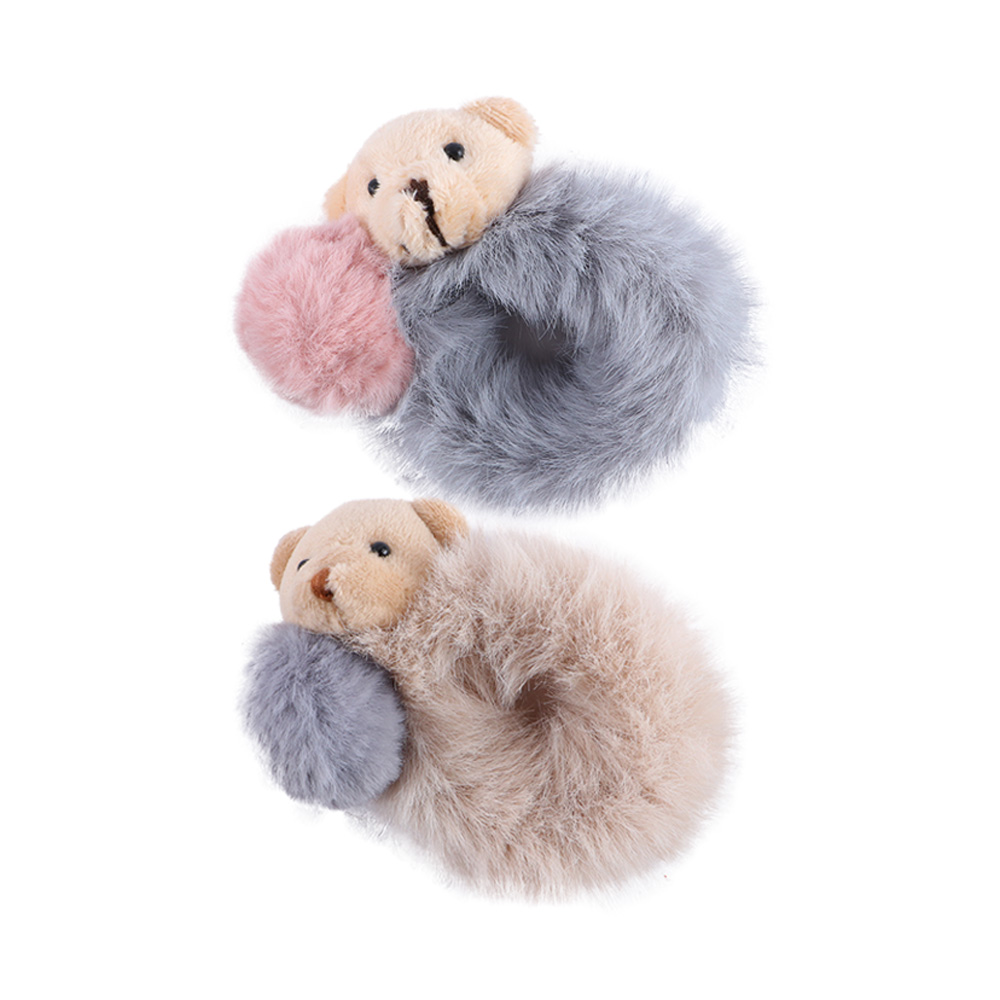 Silicone Band Women - Neue Niedliche Scrunchie-Haargummis mit Bärenmotiv für