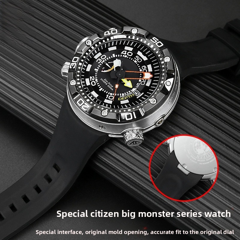 Gummi uhr band Für CITIZEN Tau – Citizen Watch Promaster Bewertung und Preis