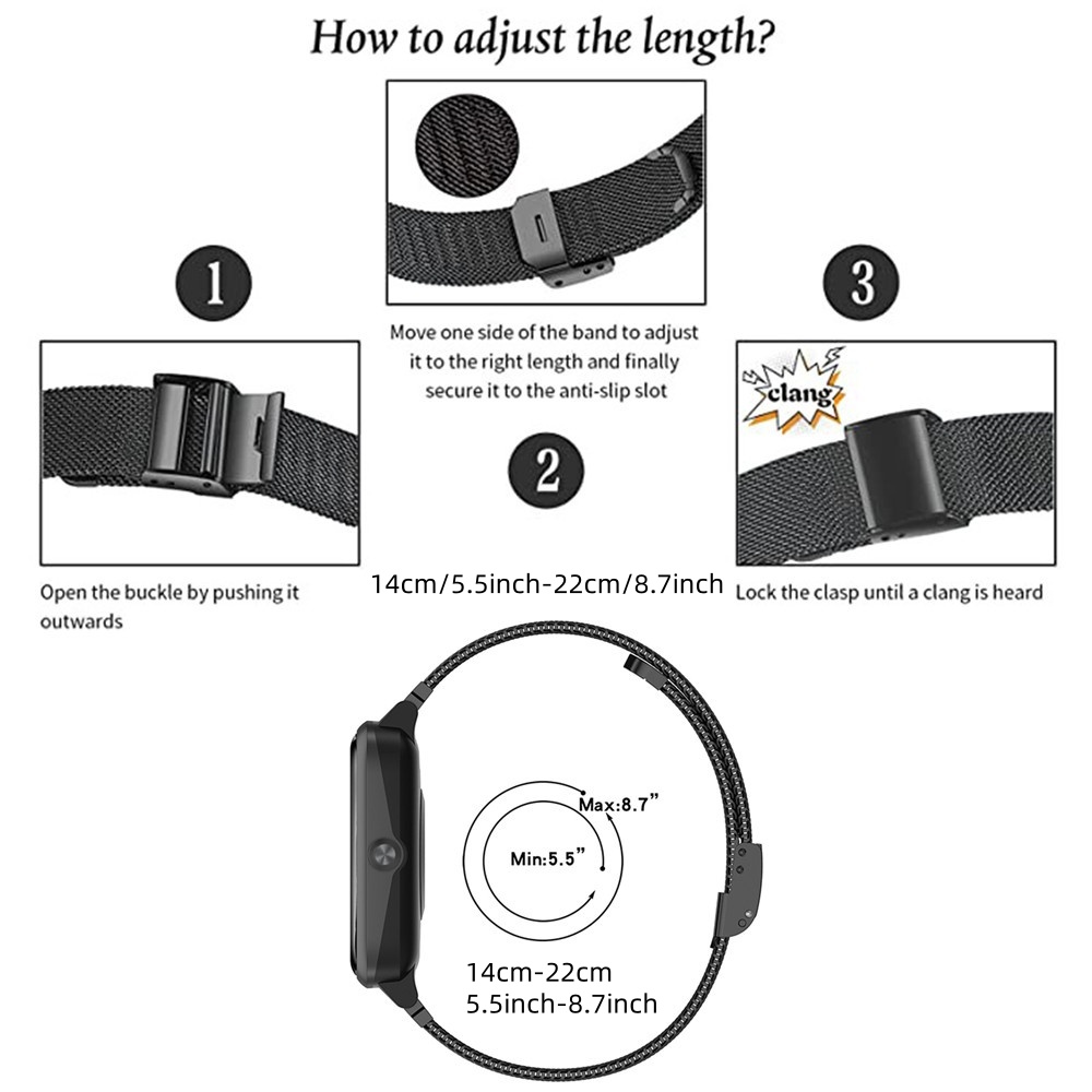 Metallbänder für Garmin Vivoac – Mesh Strap Metal Bewertung und Preis