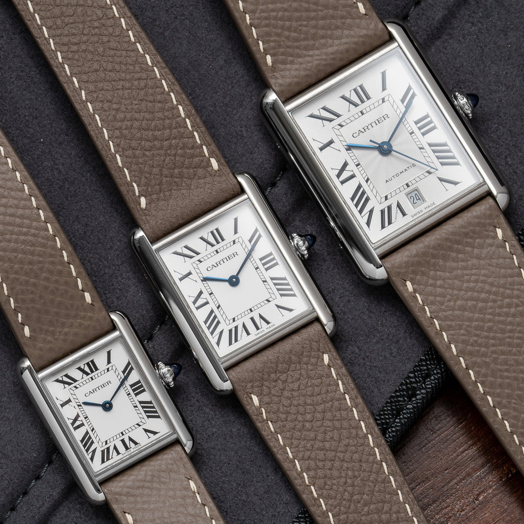 Vatertagsgeschenk Epsom Ledera – Cartier Watch Santos Bewertung und Preis